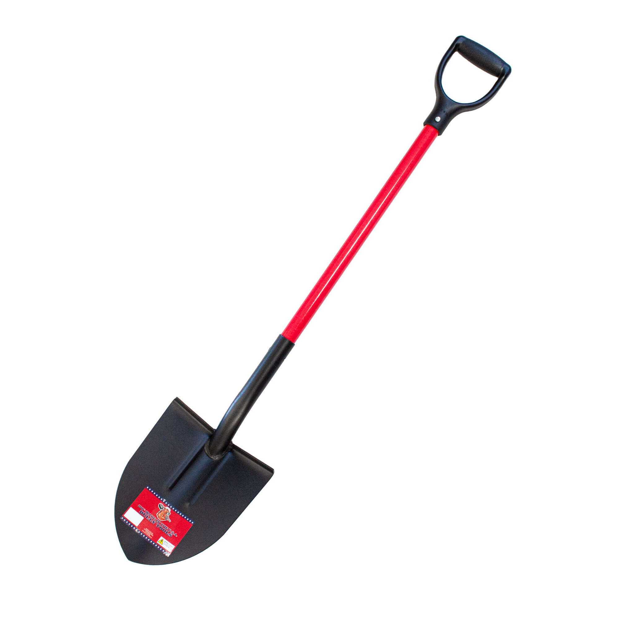 Bully Tools, 12-Gauge Round Point Shovel w/D-Handle, Model# 92510